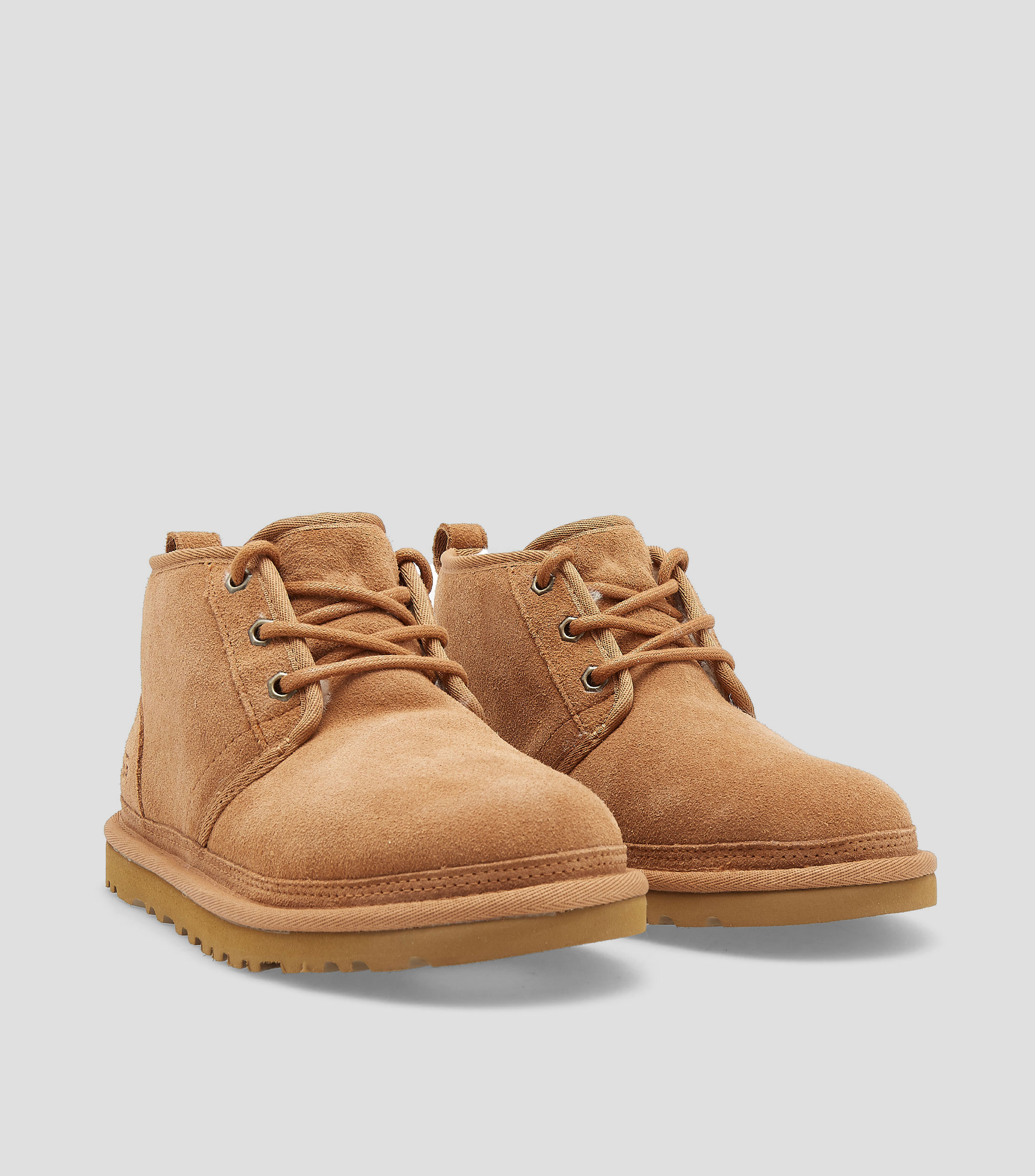 Botines planos en piel lisos Hombre